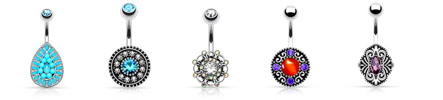 nouveaux piercings de nombril vintage