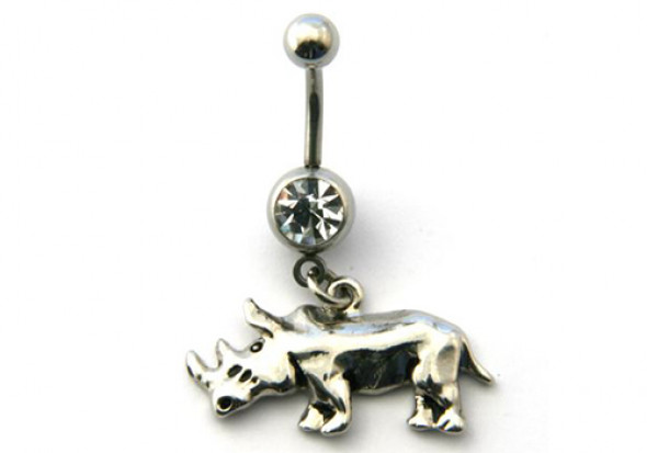 DESTOCKAGE piercing nombril rhinocéroce