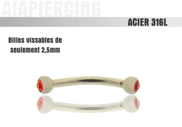 Pierres rouges 3mm