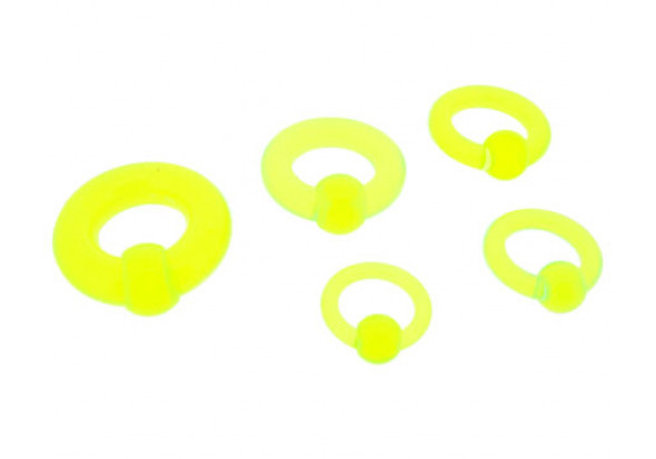 DESTOCKAGE anneau acrylique jaune