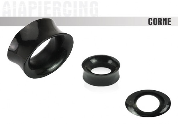 Piercing plug ovale corne