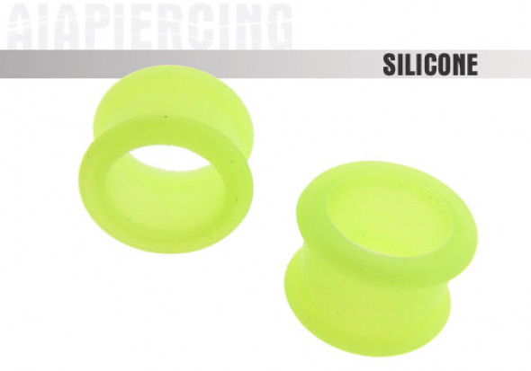 Piercing Tunnel souple silicone vert