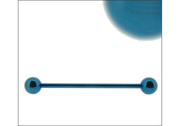 Piercing indus acier anodisé bleu foncé