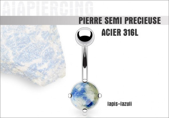 Piercing nombril lapis