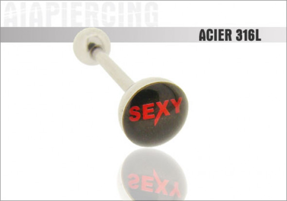 Piercing langue logo Sexy