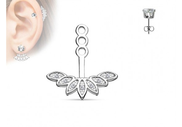 Piercing oreille Ear Cuff lotus