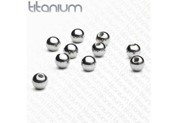 Piercing accessoire bille titane 1,2mm