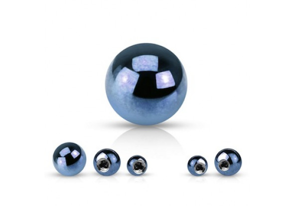 Accessoire piercing bille anodisée bleu claire