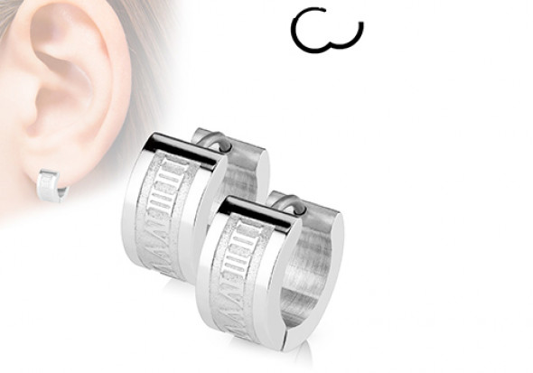 Boucle d'oreille chiffres romain