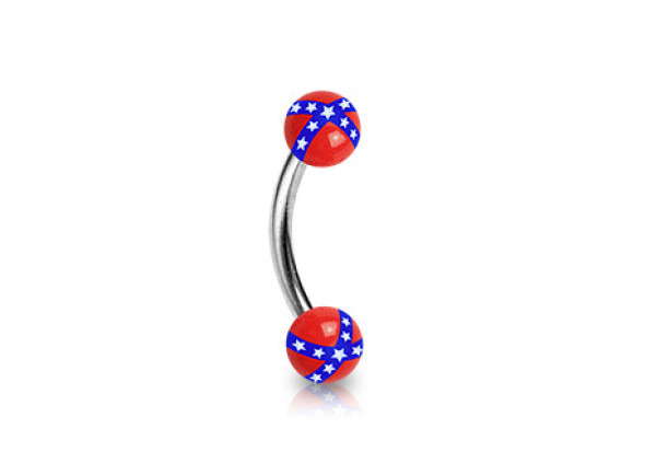 Piercing arcade drapeau Sudiste