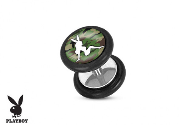 Faux plug Playboy® pin-up camouflage