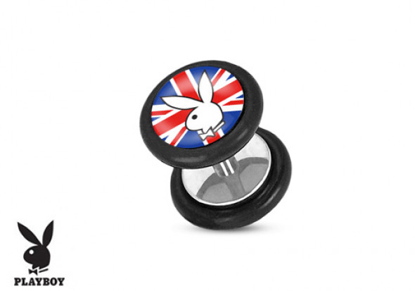 Faux plug Playboy® lapin Union Jack