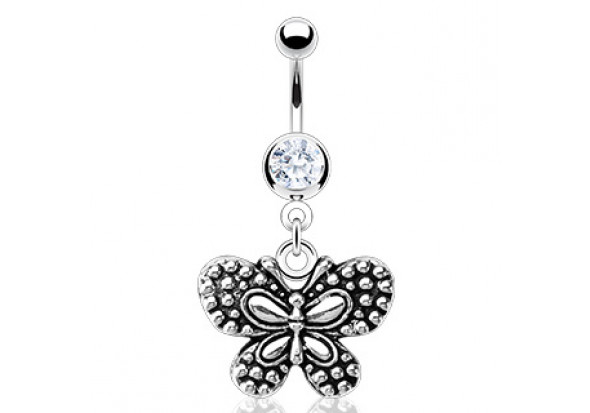 Piercing nombril papillon 