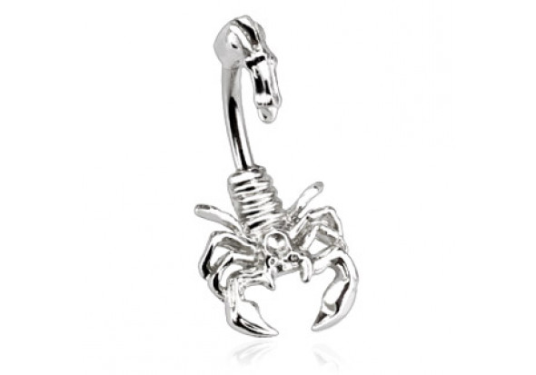 Piercing nombril scorpion