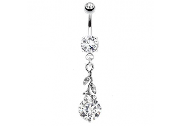 Piercing nombril arabesque