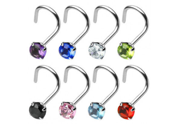 Piercing nez strass 3mm