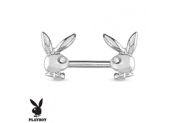 Piercing téton deux lapins Playboy®