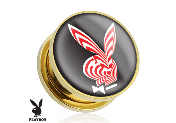 Piercing Plug plaqué or lapin Playboy®