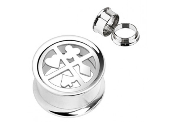 Plug acier poker