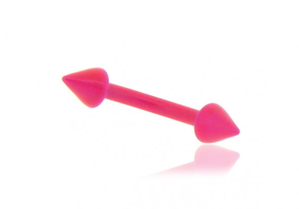 Piercing arcade spike acier rose fluo