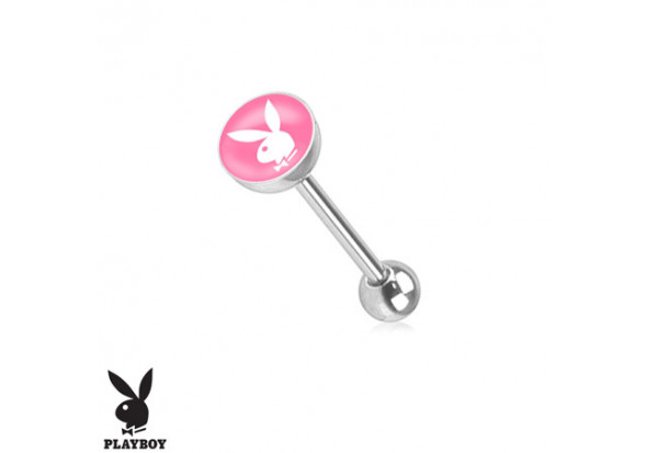 Piercing langue Playboy® lapin rose