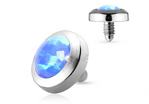 Piercing dermal opalite bleue