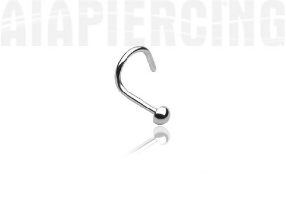 Piercing nez demi bille acier