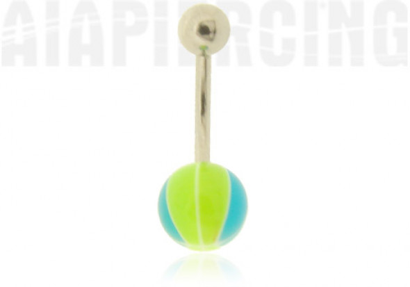 DESTOCKAGE  nombril basket - vert fluo et bleu