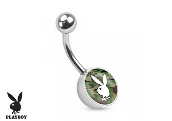 Piercing nombril Playboy® camouflage vert