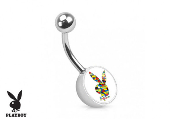 Piercing nombril Playboy® lapin multicouleur