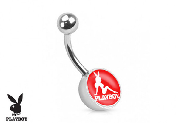 Piercing nombril Playboy® pin-up rouge