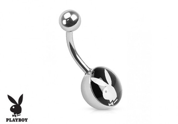 Piercing nombril Playboy® noir