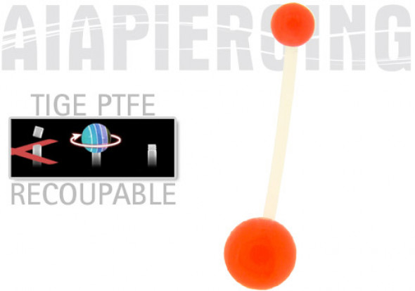 piercing nombril PTFE rouge