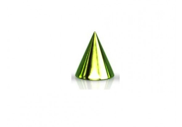 Accessoire piercing pic vert anodisé 1.2mm