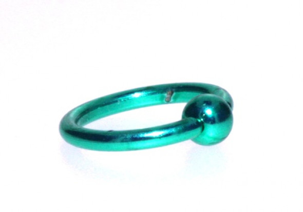 Piercing anneau BCR vert