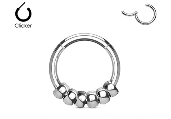 Piercing anneau boule acier