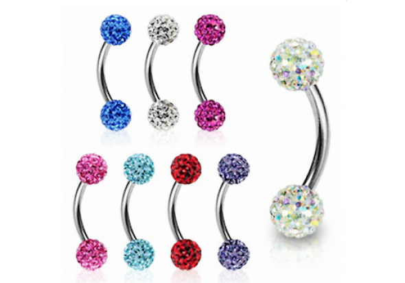 Piercing arcade swarovski muliti-cristaux