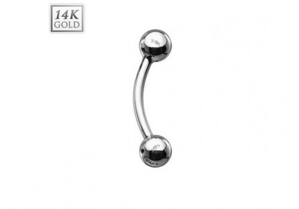 Piercing arcade or blanc 14K