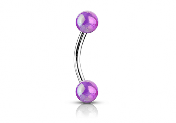 Piercing arcade glacé violet