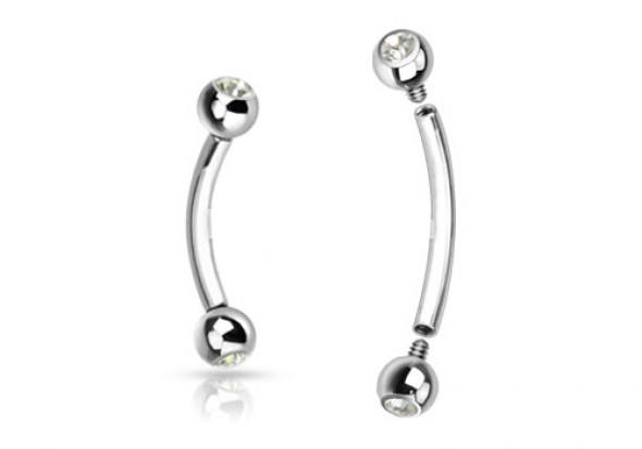 Piercing arcade pas de vis interne 10mm