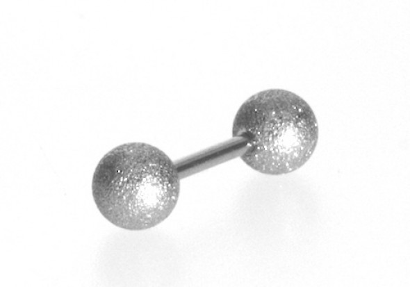 Piercing cartilage barbell martelée