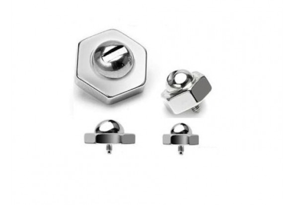 Piercing dermal boulon