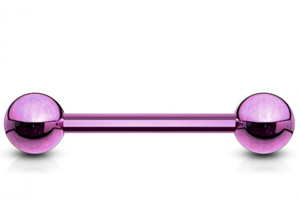 Piercing barbell 8mm violet