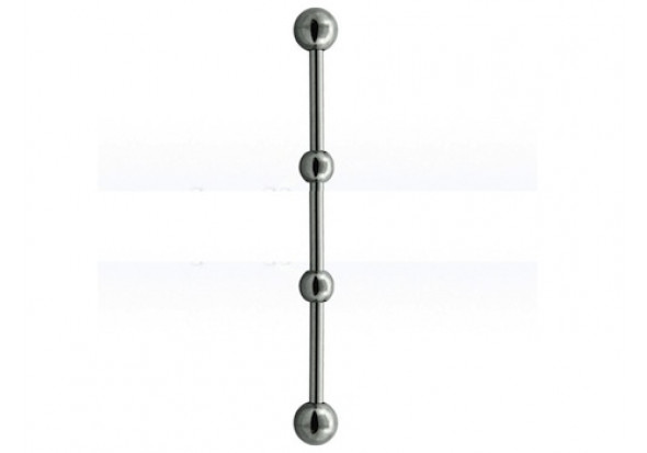 Piercing industriel multi boules 38mm