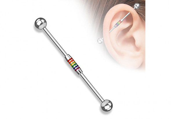 Piercing industriel rainbow