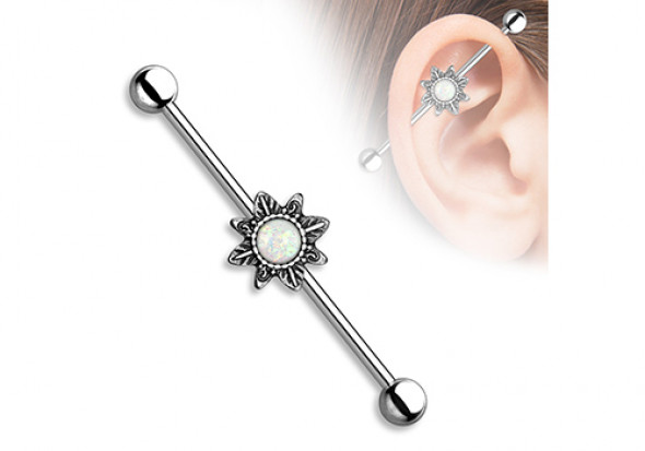 Piercing industriel soleil opalite