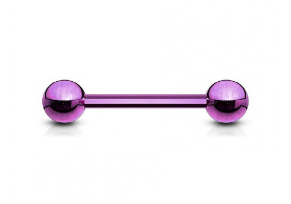 Piercing industriel violet 38mm