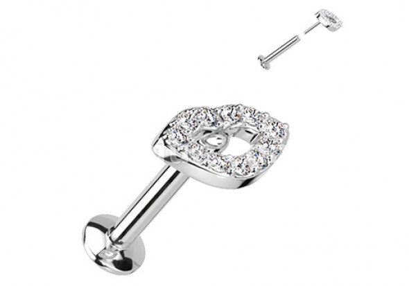 Piercing Labret bouche Push-In 