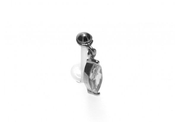Piercing labret bioflex goutte pendante