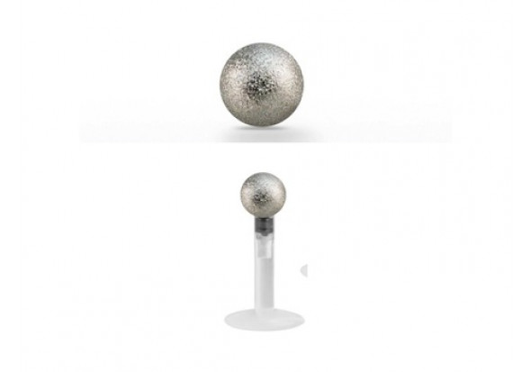 Piercing labret bioflex interne granité